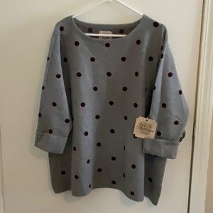 Polka Dot Sweater 2X
